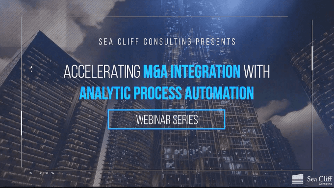 Accelerating M&A Integration with Analytic Process Automation
